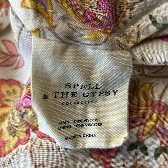 🌺Reserved Do Not Buy🌺EUC Spell Portobello Road Short Sleeve Blouse size medium - Picture 9 of 11